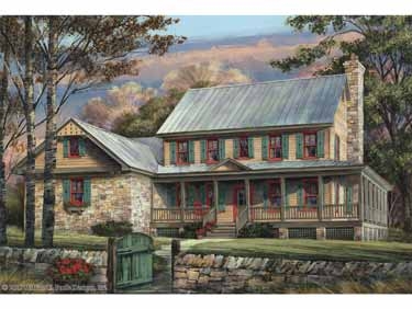 The Edgewood traditional country farmhouse plan