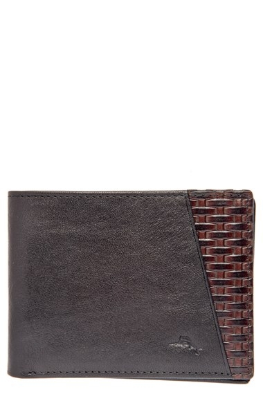 Tommy Bahama 'Basketweave' Leather Wallet