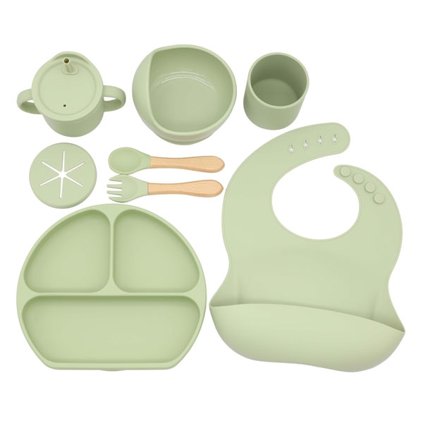 Top Rank Food Grade BPA Free Cost-Effective Silicone Baby Feeding Set