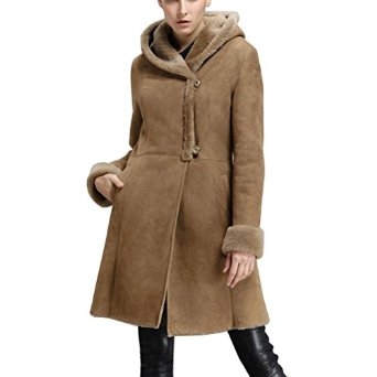 Toronto Long Shearling Coat with Hood CWMALLS
