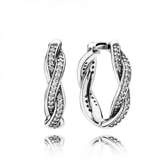 Twist of Faith Hoop Earrings from Pandora 