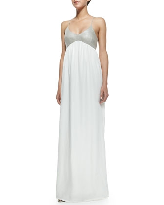 Two-Tone Combo Maxi Dress