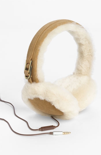 UGG Leather & Shearling Earmuffs