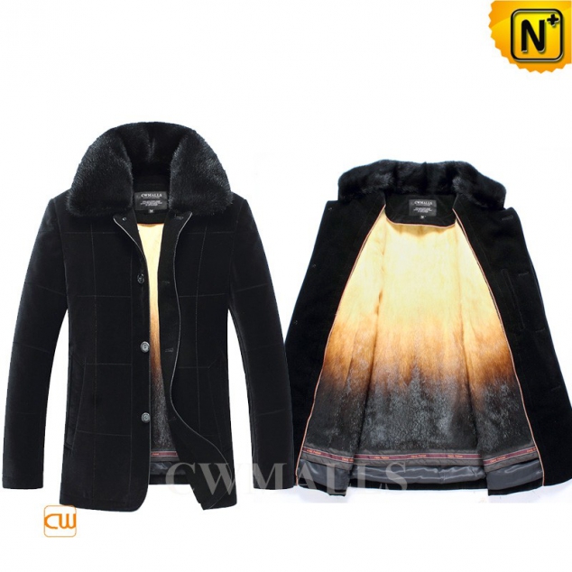 USA Brand | CWMALLS® Detroit Winter Mink Fur Lined Coat CW857322 [Extreme Cold Weather Clothing]