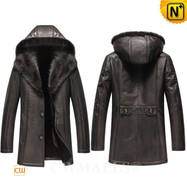 USA Brand | CWMALLS® Houston Embossed Shearling Fur Parka CW836057[Christmas/Holiday Season]