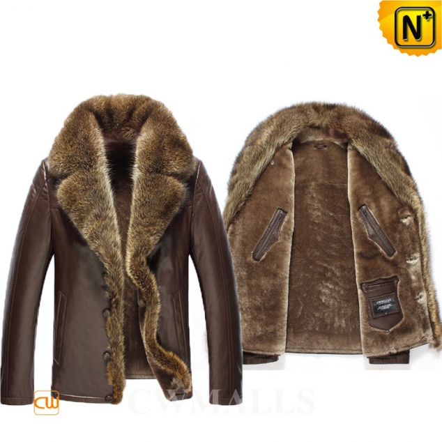 USA Brand| CWMALLS® Milwaukee Fur Shearling Leather Jacket CW855282[Custom Leather Jacket Milwaukee]