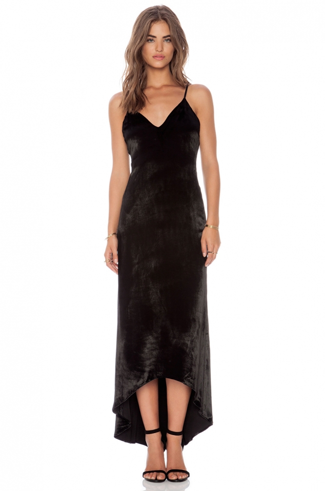 VELVET MAXI DRESS
