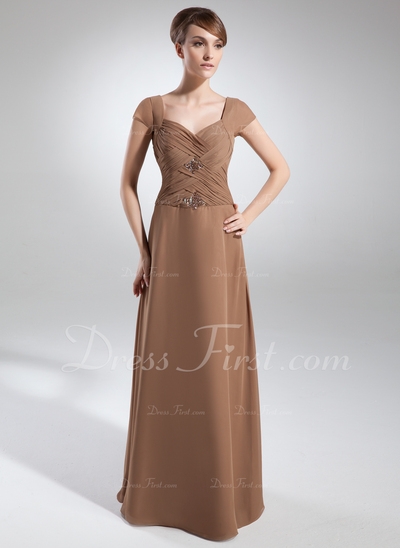 Vestidos princesa/ Formato A Coração Chá comprimento De chiffon Vestido para a mãe da noiva com Preg