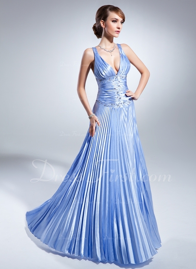 Vestidos princesa/ Formato A Decote V Chá comprimento Charmeuse Vestido para a mãe da noiva com Preg