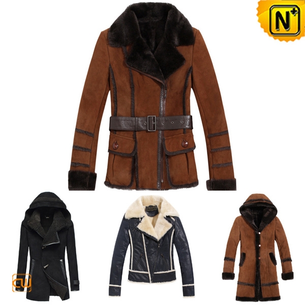 Vintage Sheepskin Coat Women CW138720 - cwmalls.com