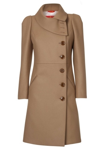 Vivienne Westwood Camel High Collar Coat