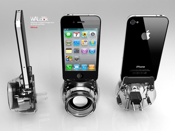 Waldok Wall Plug-In Speaker for Ipod/Iphone