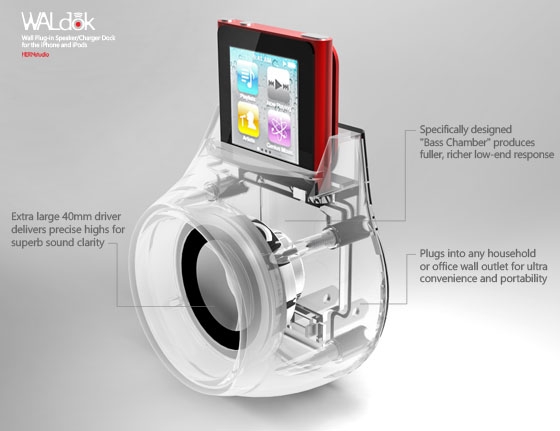 Waldok Wall Plug-In Speaker for Ipod/Iphone - Image 3