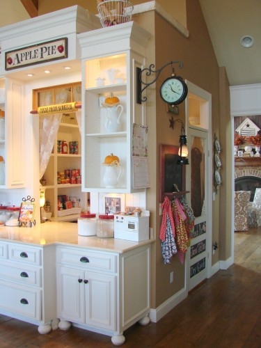 Walk through pantry with serving counter