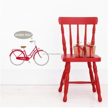 Wanna Ride Bike Wall Decals
