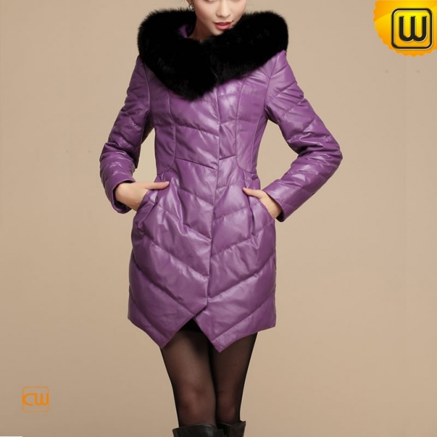 Warm Fur Trim Down Coat for Women CW630311
