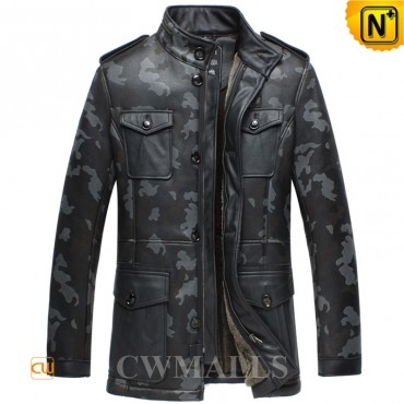 Washington Mens Camo Sheepskin Jacket CW858317