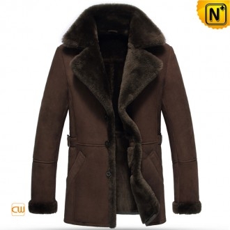 Wellington Mens Brown Fur Lined Coat CW852216
