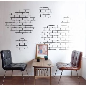 White Brick Wall Decals