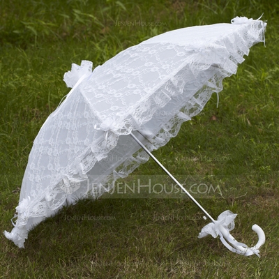 White Dreamlike Lace Umbrellas