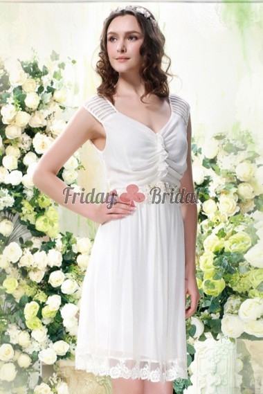 white Infinilk Plain Knee Length silk Dress 
