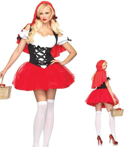 Wholesale Sexy Hot Red Costume With Hat