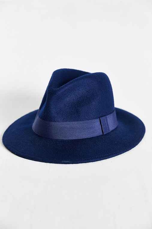 Wide Brim Felt Fedora