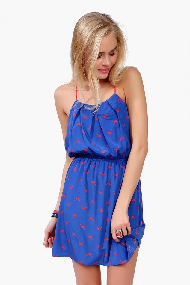 Wing Span Dress - Blue - Image 2