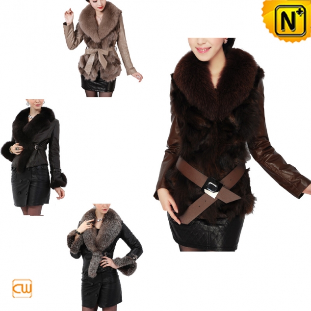 Women Fur Trim Jacket CW148220 - cwmalls.com