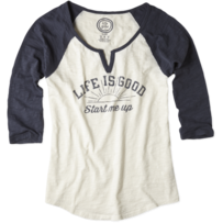 Women's Start Me Up Baseball Sleep Tee from Life Is Good