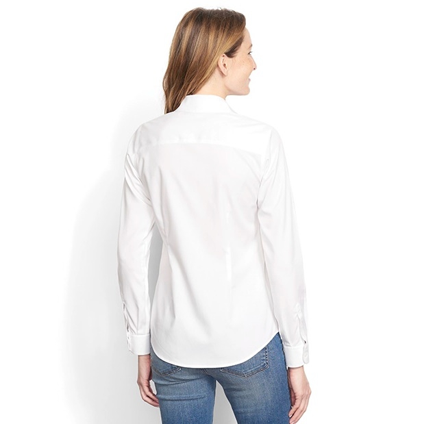 Wrinkle-Free Cotton Pinpoint Oxford Shirt - Image 2