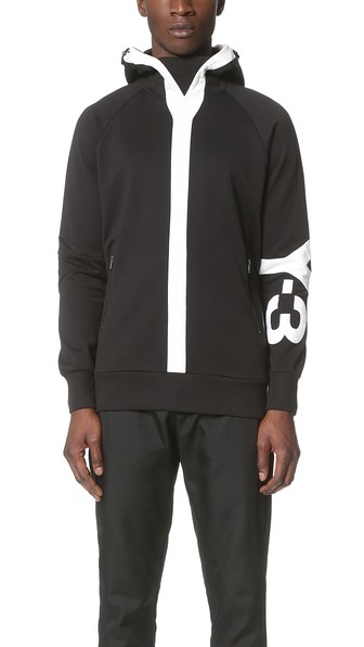 Y-3 Logo Hooded Sweatshirt
