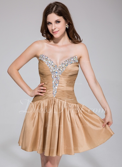 yellow short dresses 012