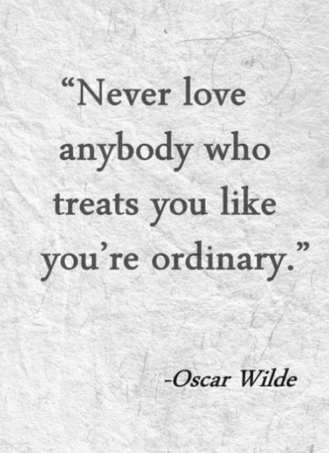 You are not ordinary
