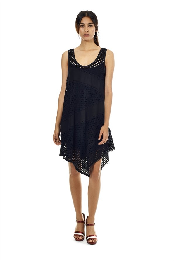 Yuki Eyelet Jersey Dress