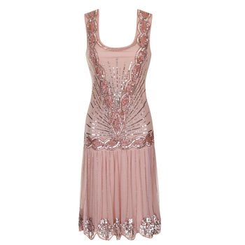 Zelda Embellished Flapper Dress