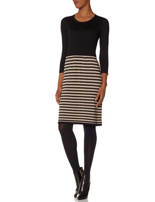Zig Zag Sweater Dress