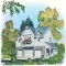 A cute gabled Colonial styled detached garage with two bedroom apartment - Detached Garage
