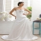 A-line Strapless Sleeveless Beach Wedding Dress