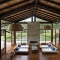 A room of glass, wood, and stone brings nature in - Cool architecture 