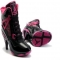 Air Jordan 4 High Heels Pink Black - Air Jordan 4 High Heels 