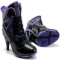 Air Jordan 4 High Heels Purple Black - Air Jordan 4 High Heels 