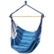 Blue Hanging Rope Chair Porch Swing Seat