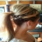 Braided ponytail