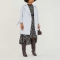 Cuff-tie Crepe Wrap Coat - Winter Wardrobe