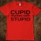 Cupid rhymes with stupid t shirt - Funny Stuff