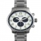 Filson Watches 43mm Mackinaw Field Chrono Watch with Link Bracelet, White - For him