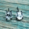 Herkimer Diamond & Oxidized Sterling Silver Post Earrings - My style