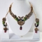 Multicolor Antique Finish Imitation Necklace Set