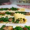 Mushroom Lasagna Roll Ups in Creamy Gorgonzola Cauliflower Sauce - What's for dinner?